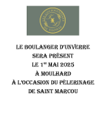 1er mai boulanger à Moulhard
