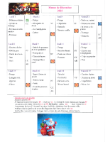 Menus de décembre 2025